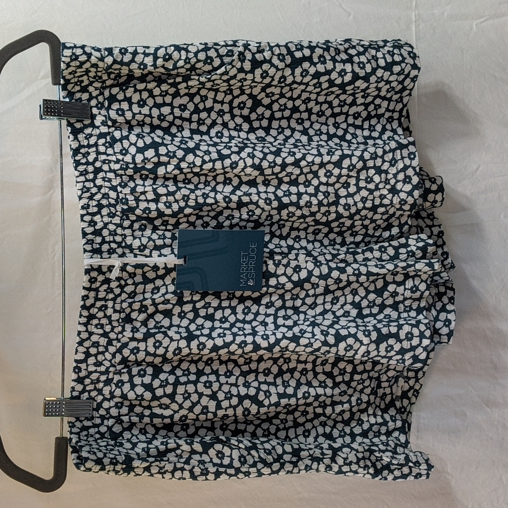 Market & Spruce crinkle rayon short teal green XL NWT stitch fix